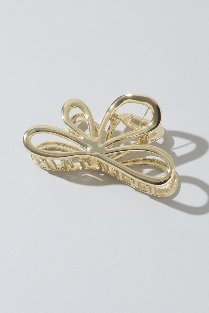 GOLDY Nuance Flower Metal Vance Clip - light gold