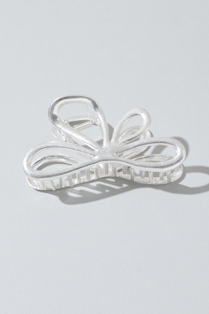 GOLDY Nuance Flower Metal Vance Clip - matte silver