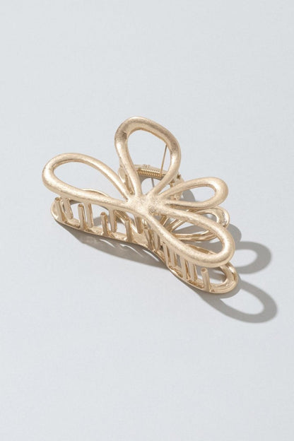 GOLDY Nuance Flower Metal Vance Clip - matte gold