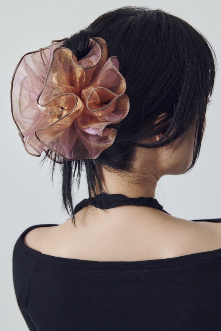 GOLDY Sheer Ruffle 大鯊魚夾 - Image 8