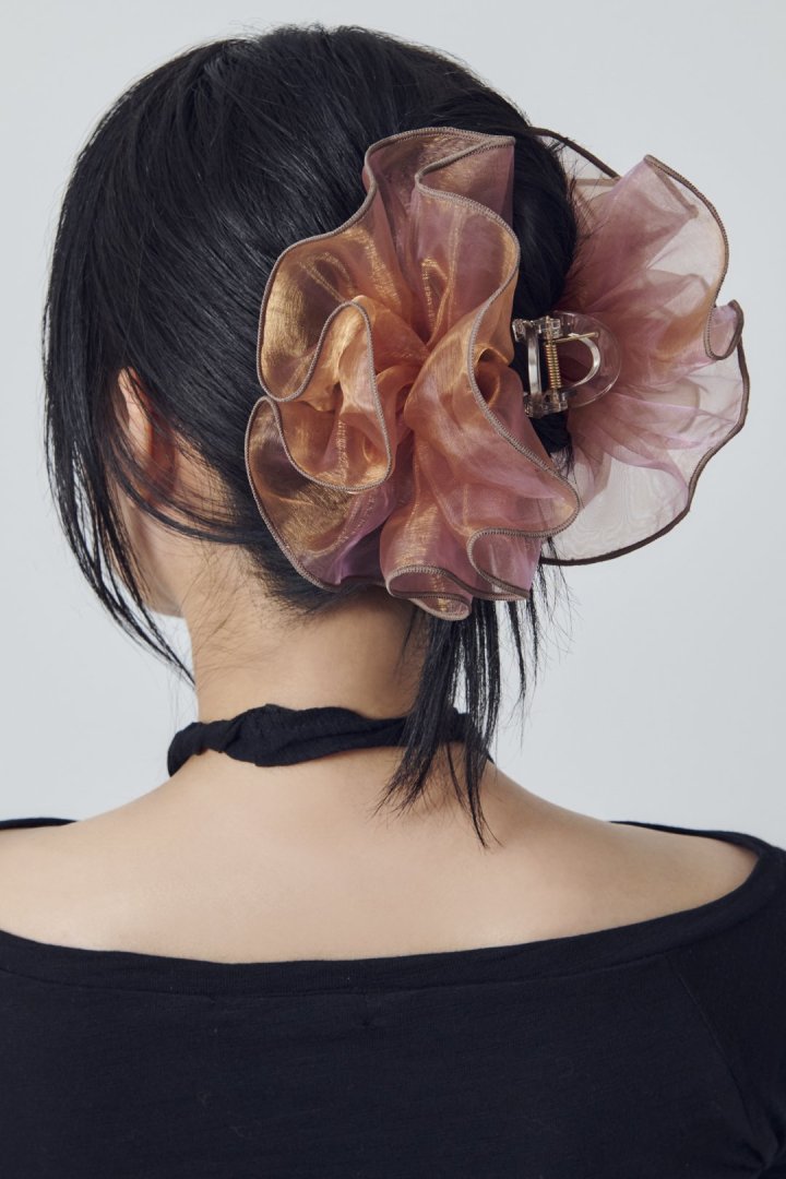 GOLDY Sheer Ruffle 大鯊魚夾 - Image 9