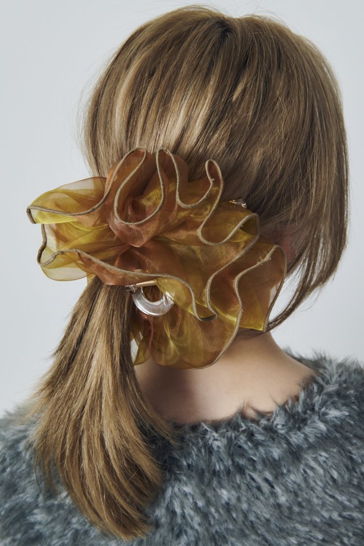 GOLDY Sheer Ruffle 大鯊魚夾 - Image 19