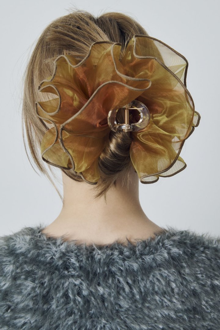 GOLDY Sheer Ruffle 大鯊魚夾 - Image 21