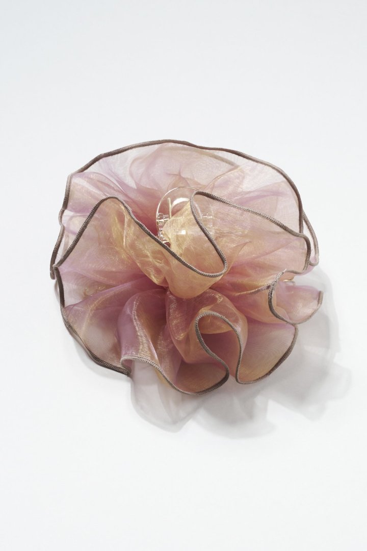GOLDY Sheer Ruffle 大鯊魚夾 - Image 2