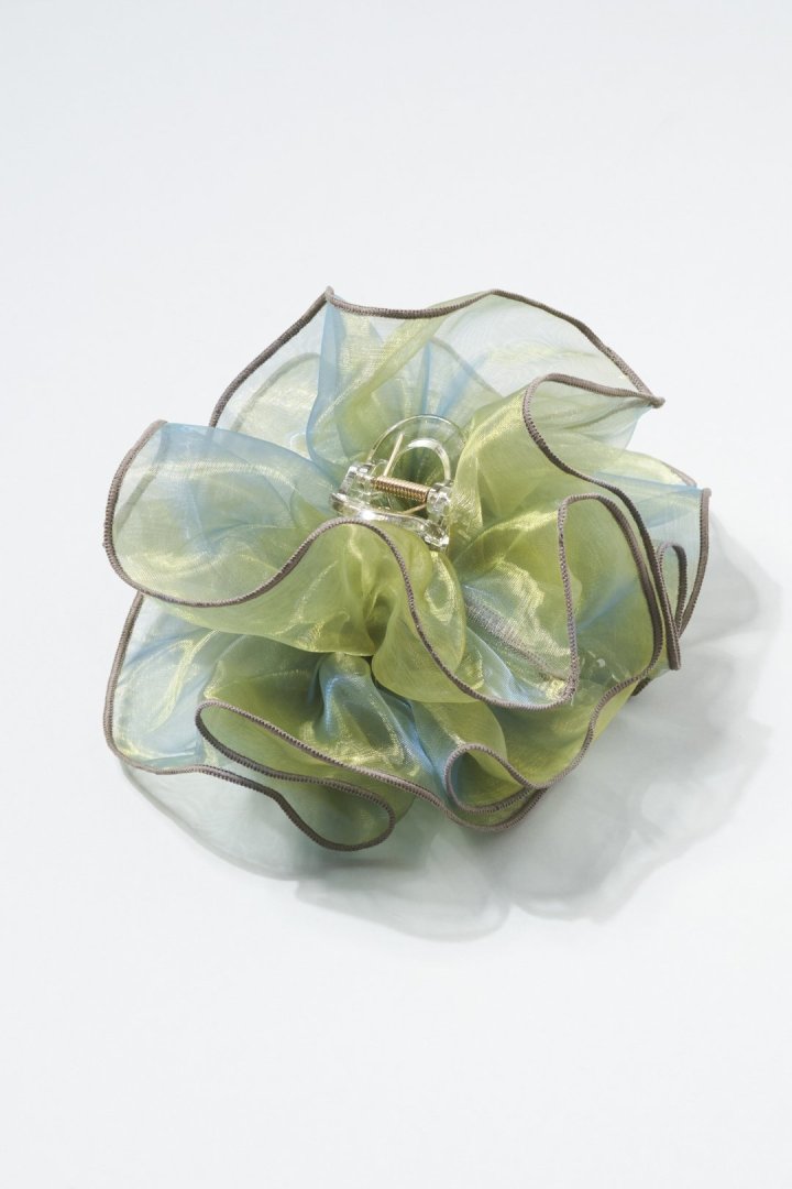 GOLDY Sheer Ruffle 大鯊魚夾 - Image 4