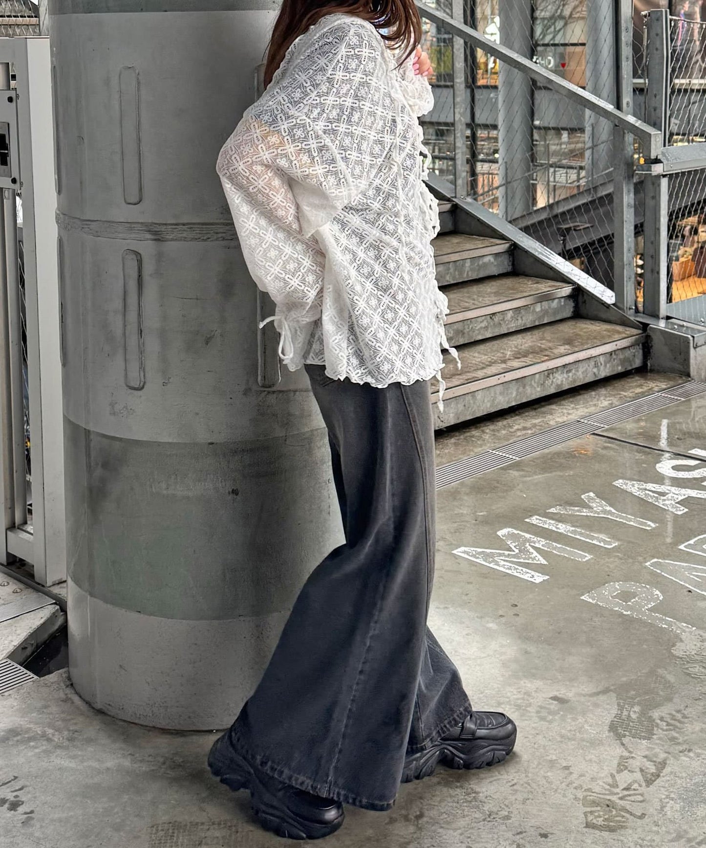 [Layer正] CIAOPANIC Lace Mellow Hoodie Tops - Image 12