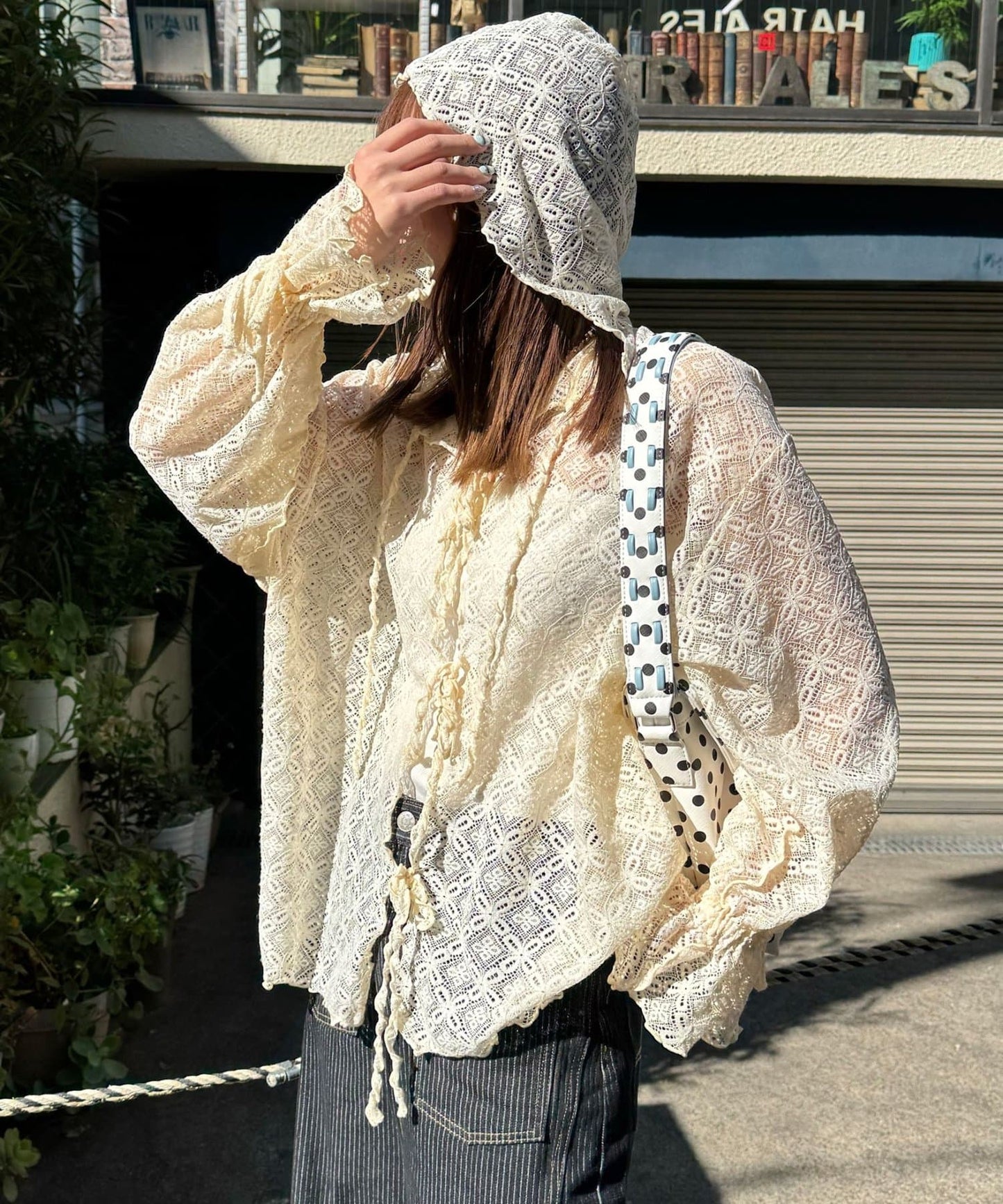 [Layer正] CIAOPANIC Lace Mellow Hoodie Tops - Image 1