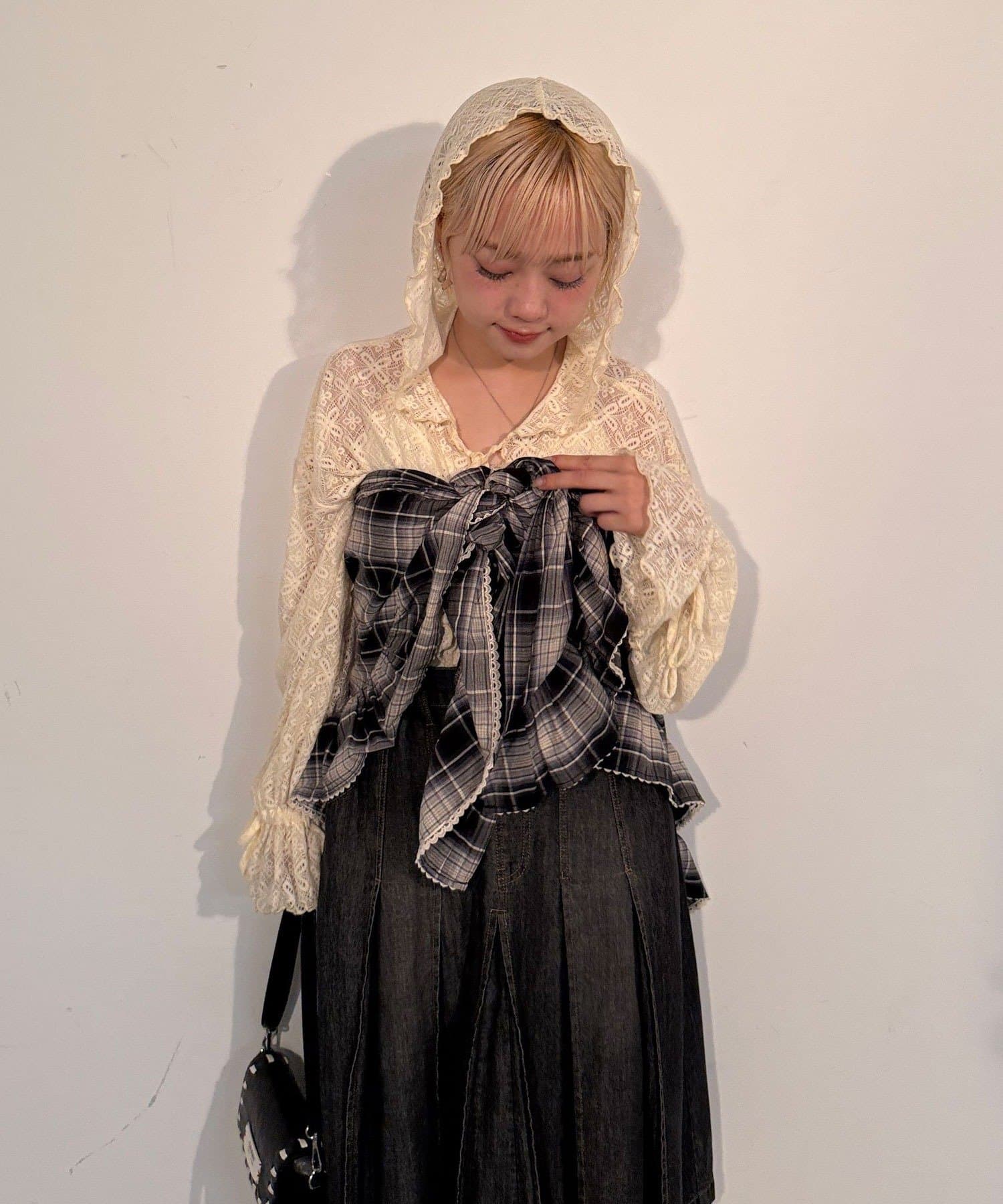 [Layer正] CIAOPANIC Lace Mellow Hoodie Tops - Image 26