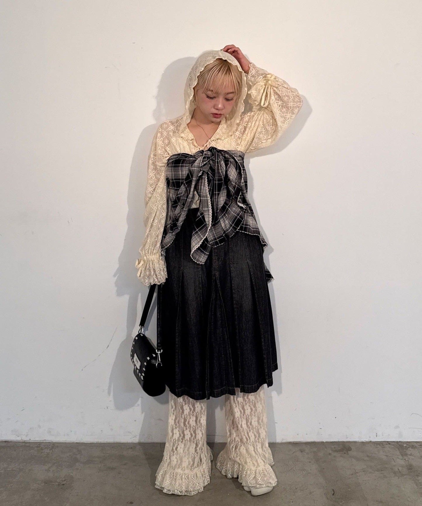 [Layer正] CIAOPANIC Lace Mellow Hoodie Tops - Image 27