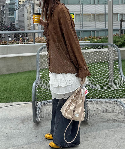 [Layer正] CIAOPANIC Lace Mellow Hoodie Tops - Image 36