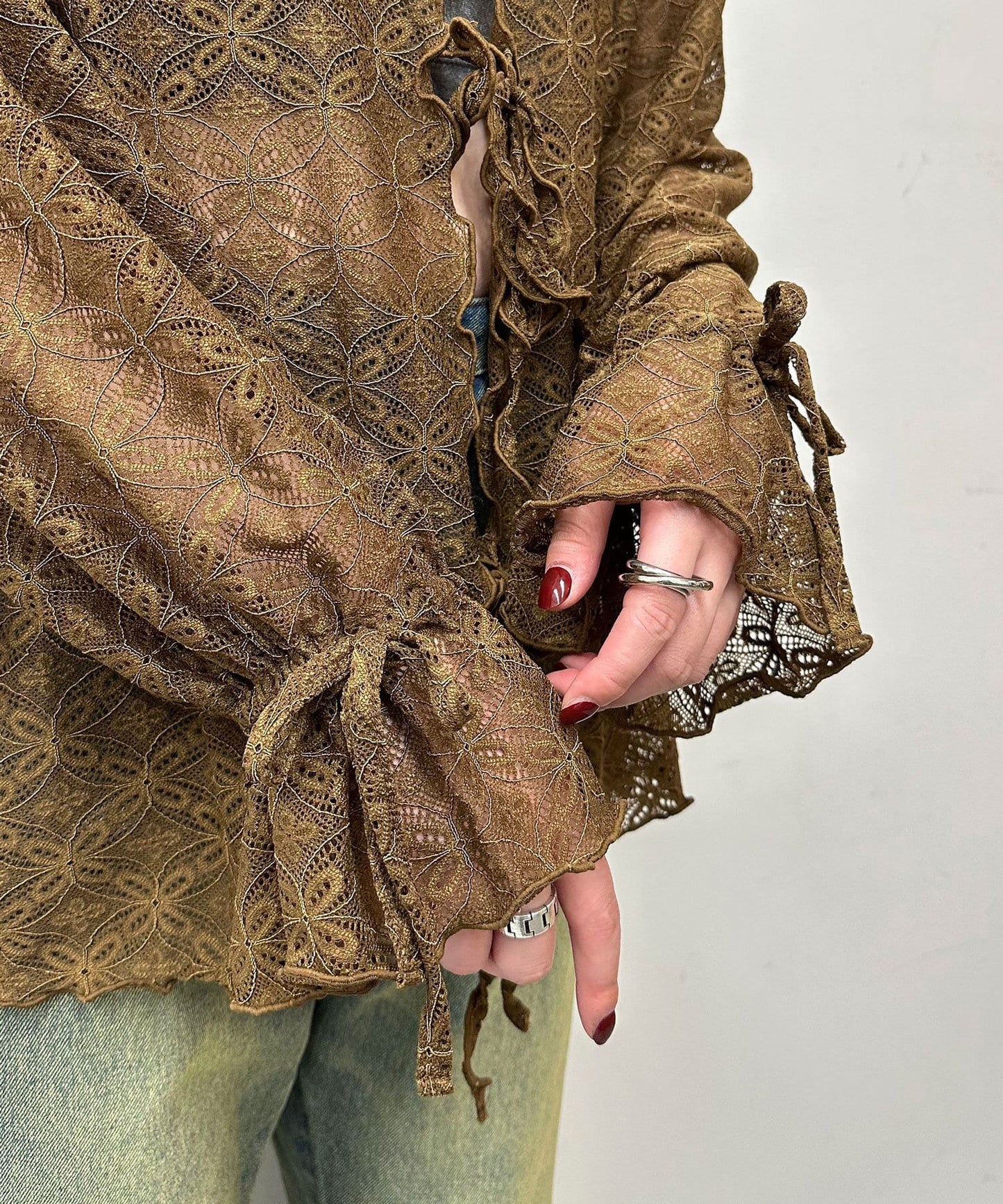 [Layer正] CIAOPANIC Lace Mellow Hoodie Tops - Image 43