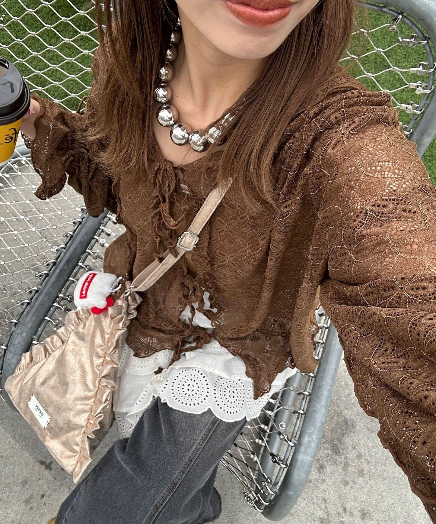 [Layer正] CIAOPANIC Lace Mellow Hoodie Tops - Image 28