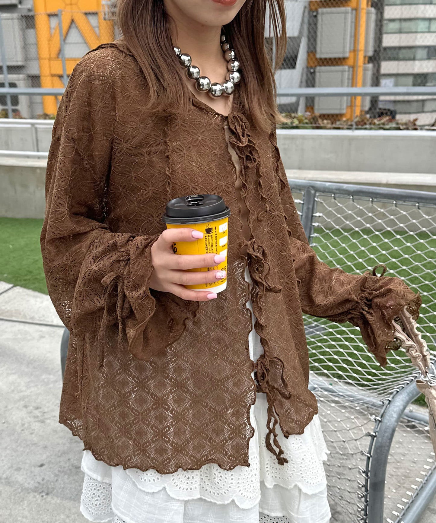 [Layer正] CIAOPANIC Lace Mellow Hoodie Tops - Image 31