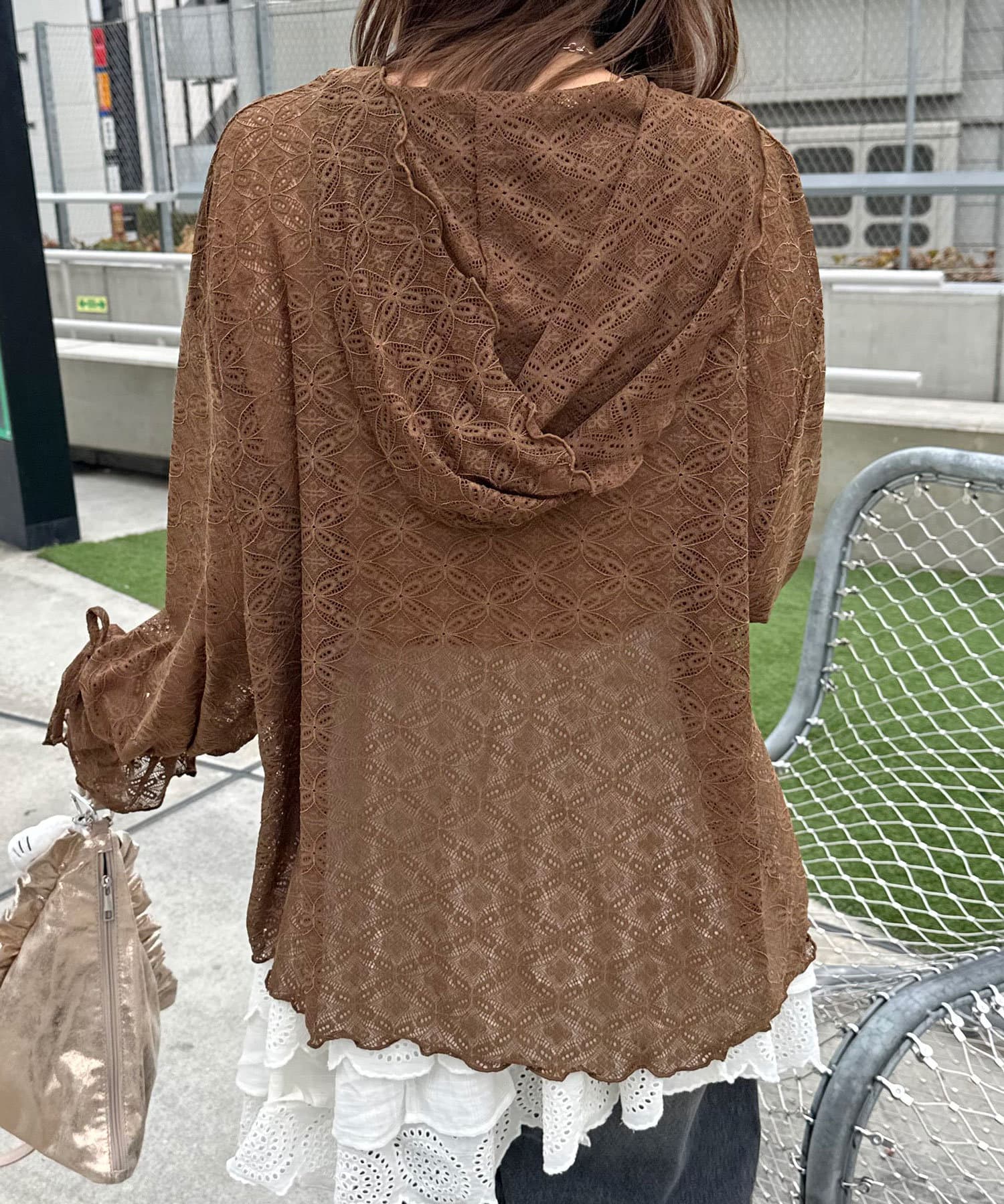 [Layer正] CIAOPANIC Lace Mellow Hoodie Tops - Image 33