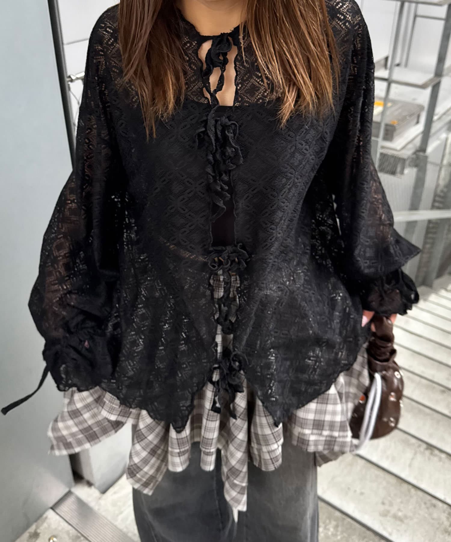[Layer正] CIAOPANIC Lace Mellow Hoodie Tops - Image 46
