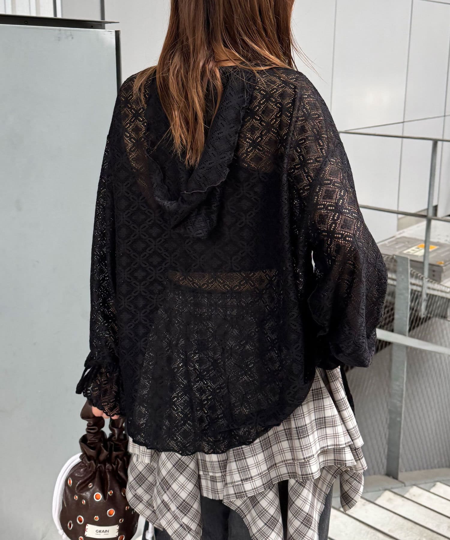 [Layer正] CIAOPANIC Lace Mellow Hoodie Tops - Image 48
