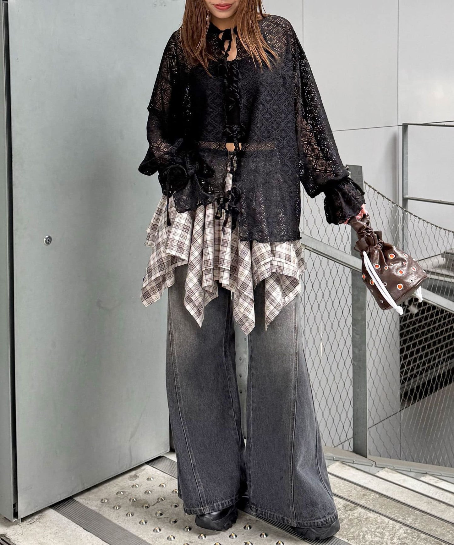 [Layer正] CIAOPANIC Lace Mellow Hoodie Tops - Image 49