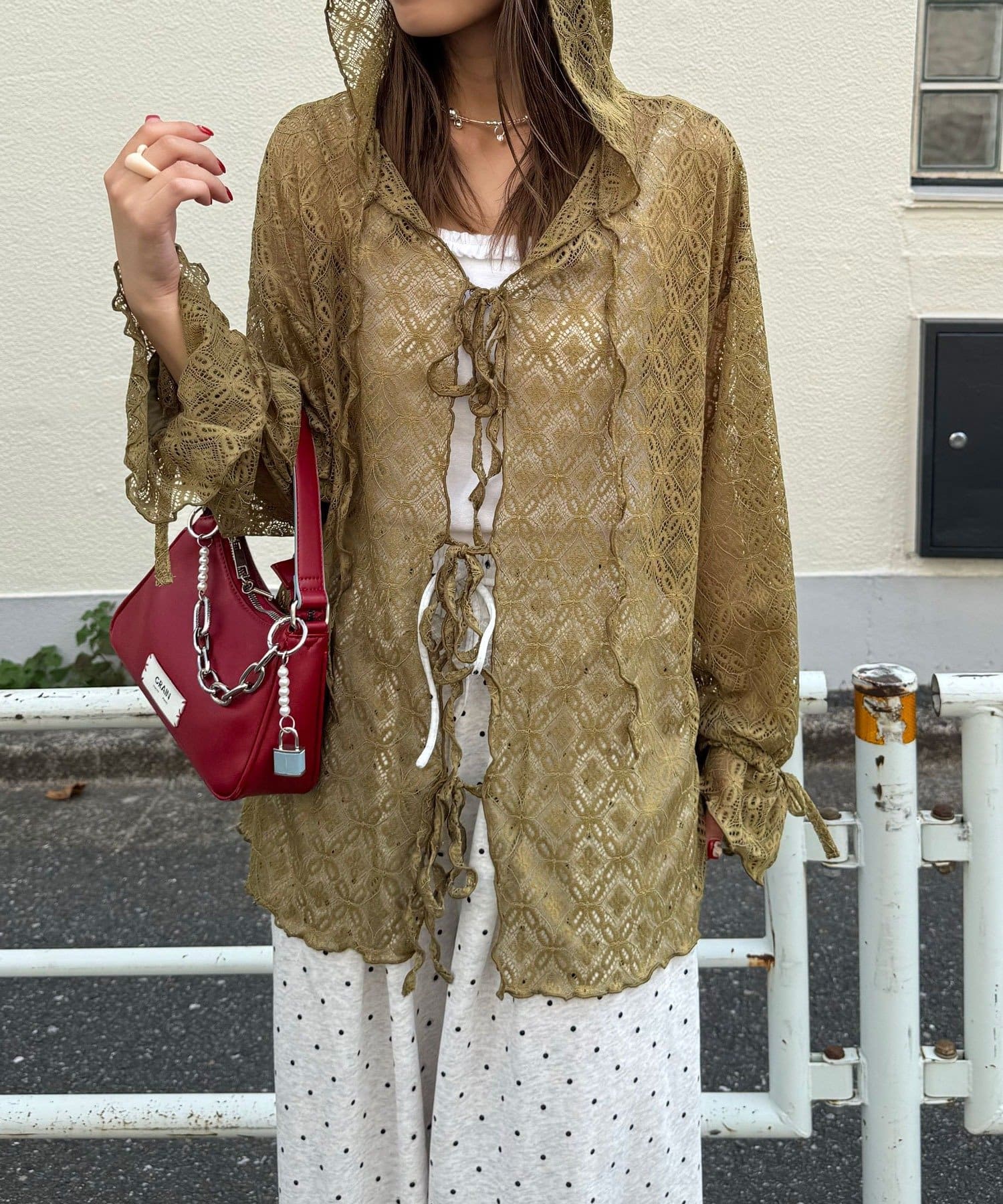 [Layer正] CIAOPANIC Lace Mellow Hoodie Tops - Image 53