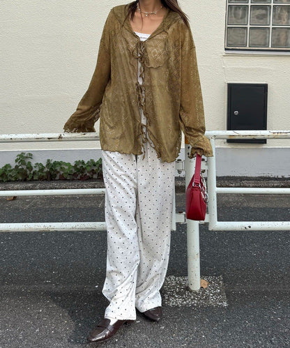 [Layer正] CIAOPANIC Lace Mellow Hoodie Tops - Image 56