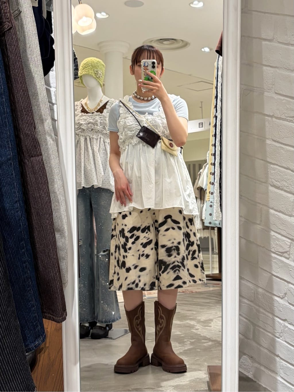 [CIAOPANIC] GRAIN 2P set - Big button waist belt pouch - Image 31