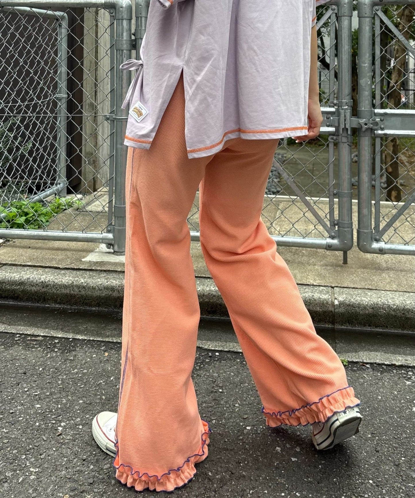 HELLO.SANFRANCISCO 窩夫格喇叭褲 - Image 19