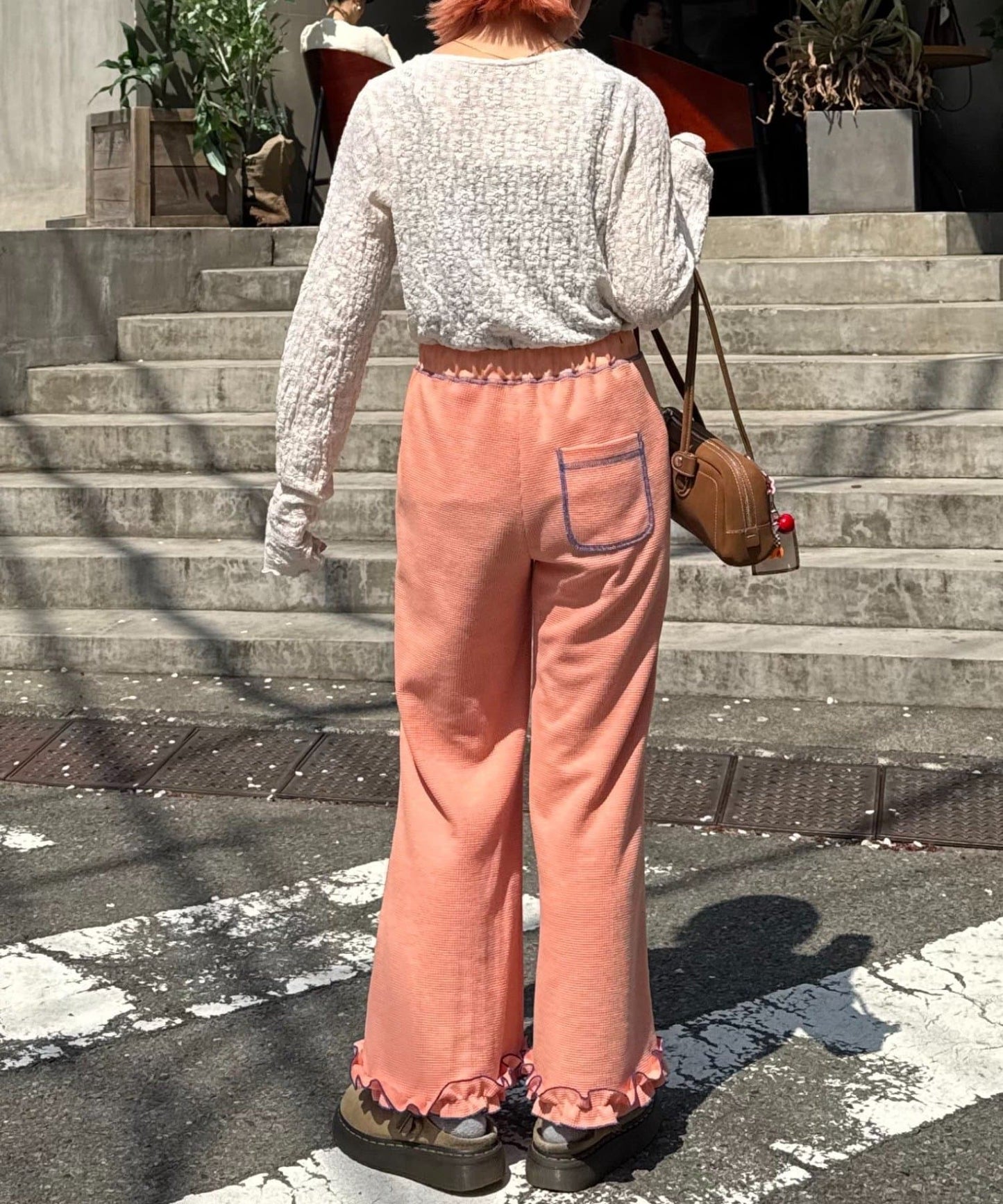 HELLO.SANFRANCISCO 窩夫格喇叭褲 - Image 28