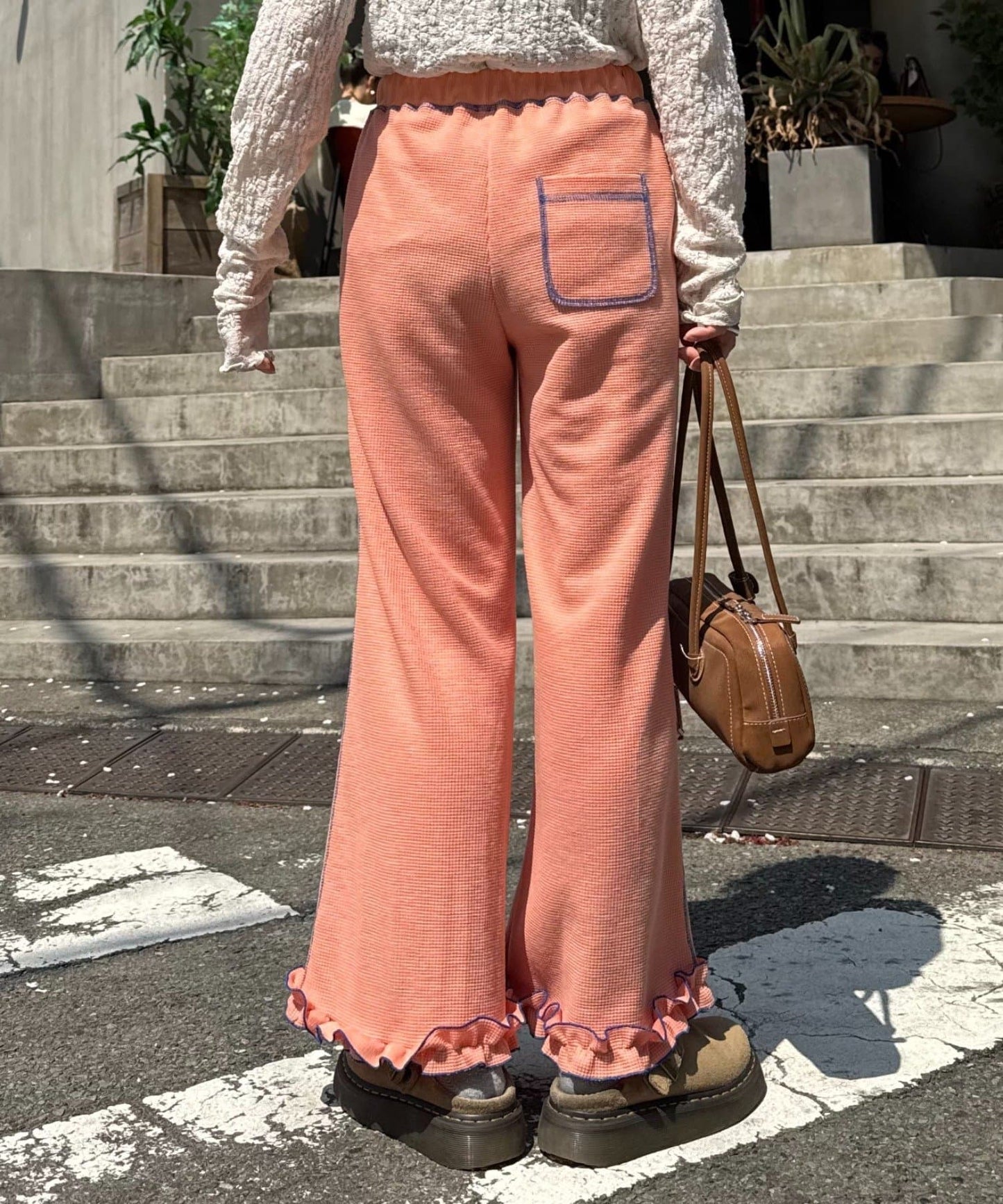 HELLO.SANFRANCISCO 窩夫格喇叭褲 - Image 29