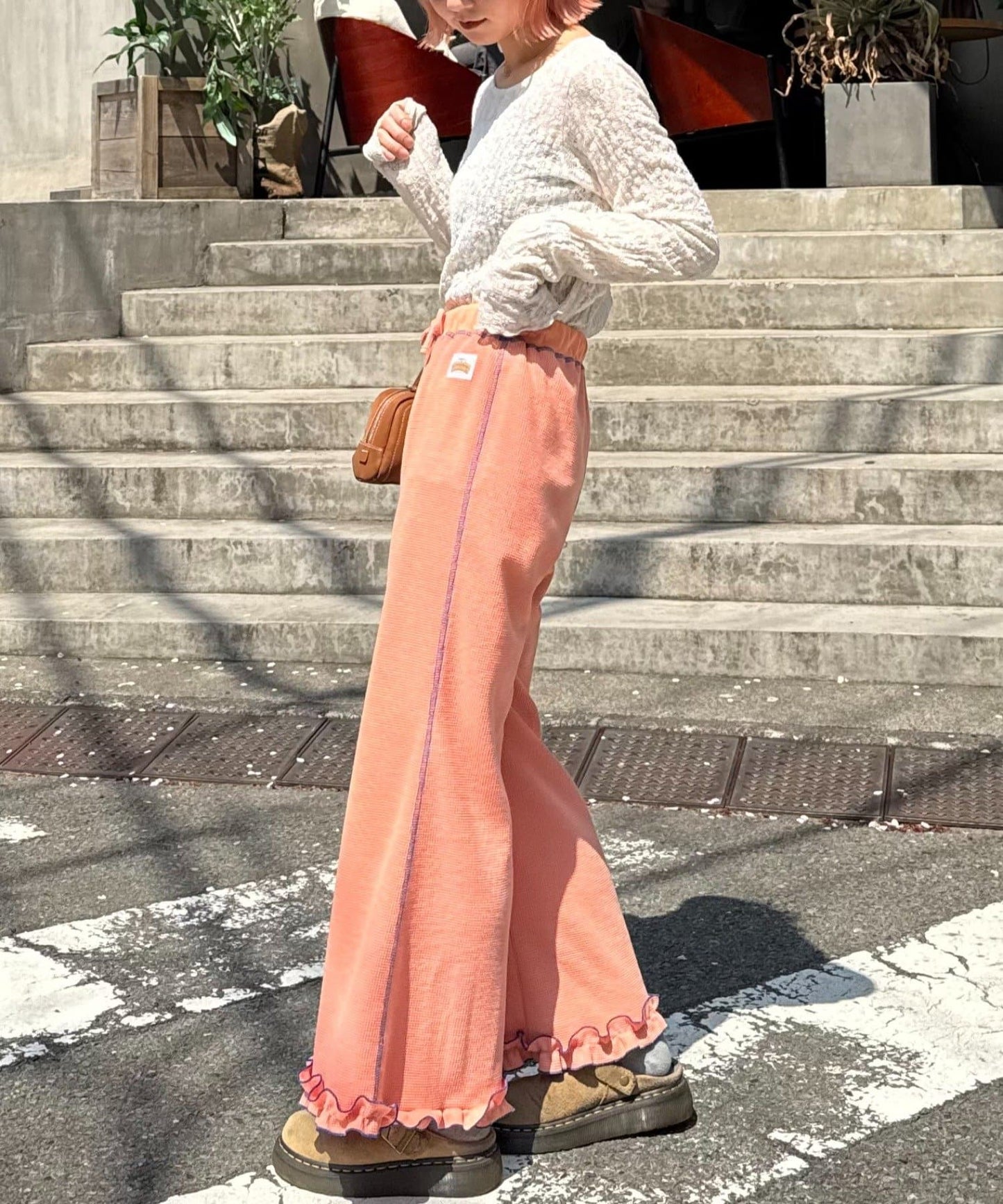 HELLO.SANFRANCISCO 窩夫格喇叭褲 - Image 31