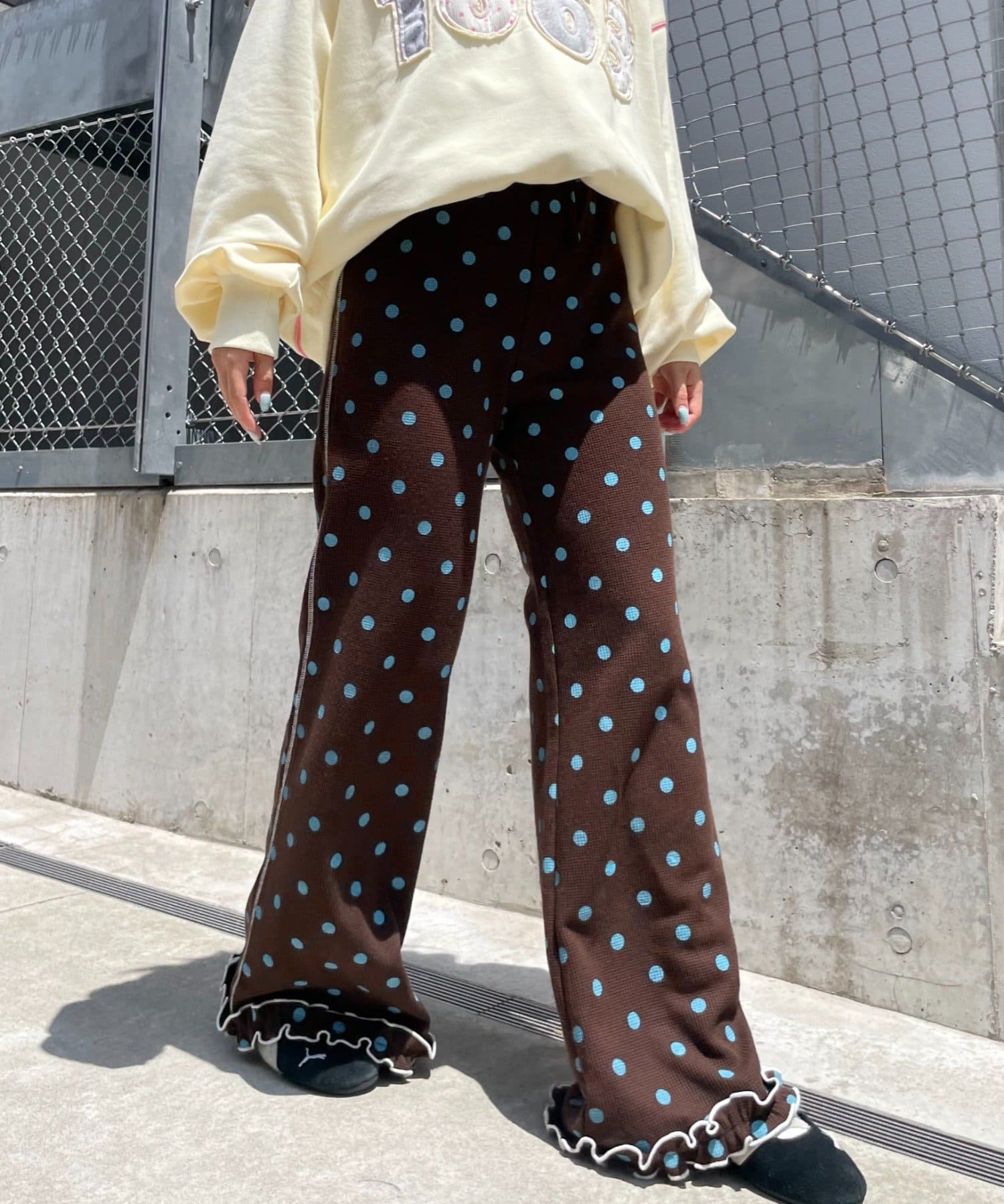 HELLO.SANFRANCISCO 窩夫格喇叭褲 - Image 137