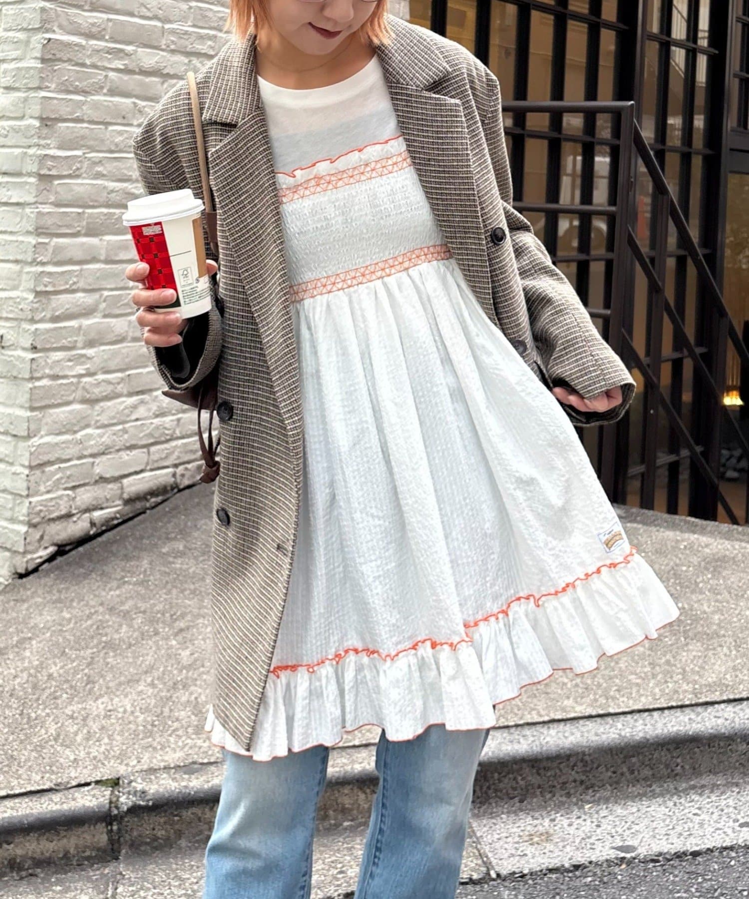 HELLO.SANFRANCISCO 2WAY shirred tunic bare dress - Image 5
