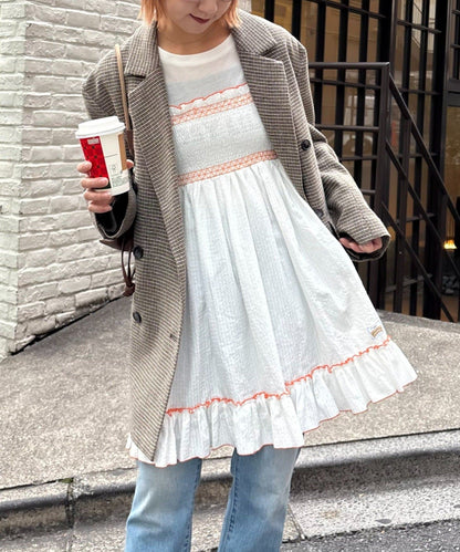 HELLO.SANFRANCISCO 2WAY shirred tunic bare dress - Image 5
