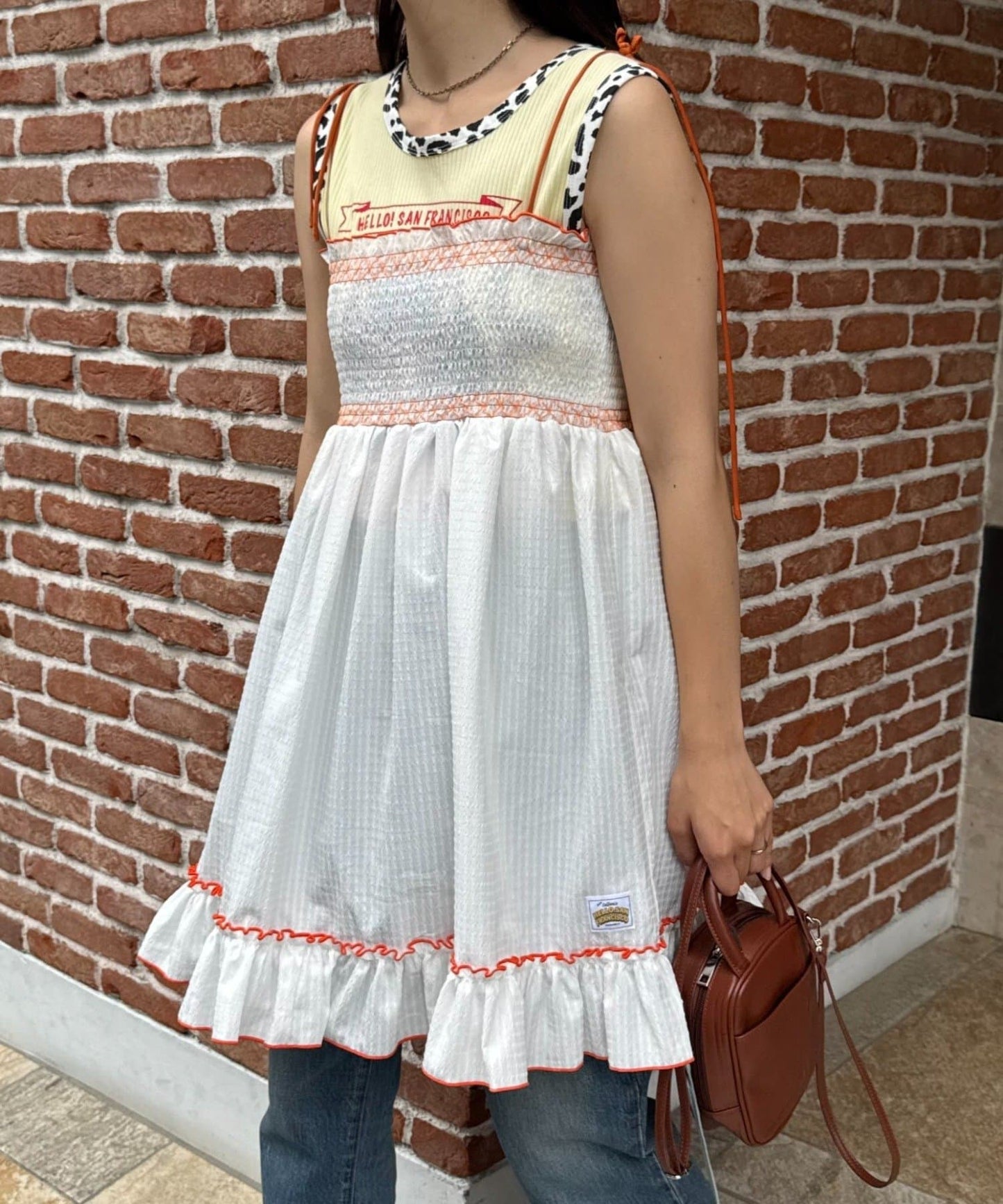 HELLO.SANFRANCISCO 2WAY shirred tunic bare dress - Image 6