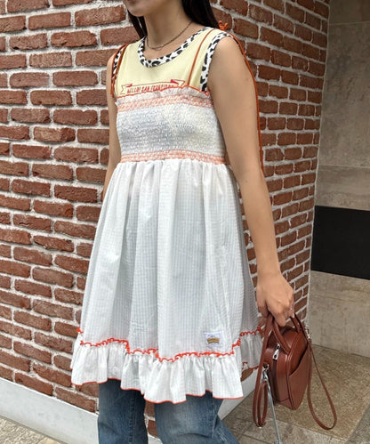 HELLO.SANFRANCISCO 2WAY shirred tunic bare dress - Image 7