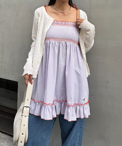 HELLO.SANFRANCISCO 2WAY shirred tunic bare dress - Image 68