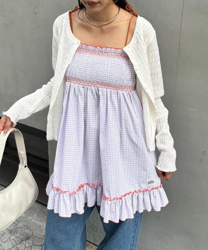 HELLO.SANFRANCISCO 2WAY shirred tunic bare dress - Image 69