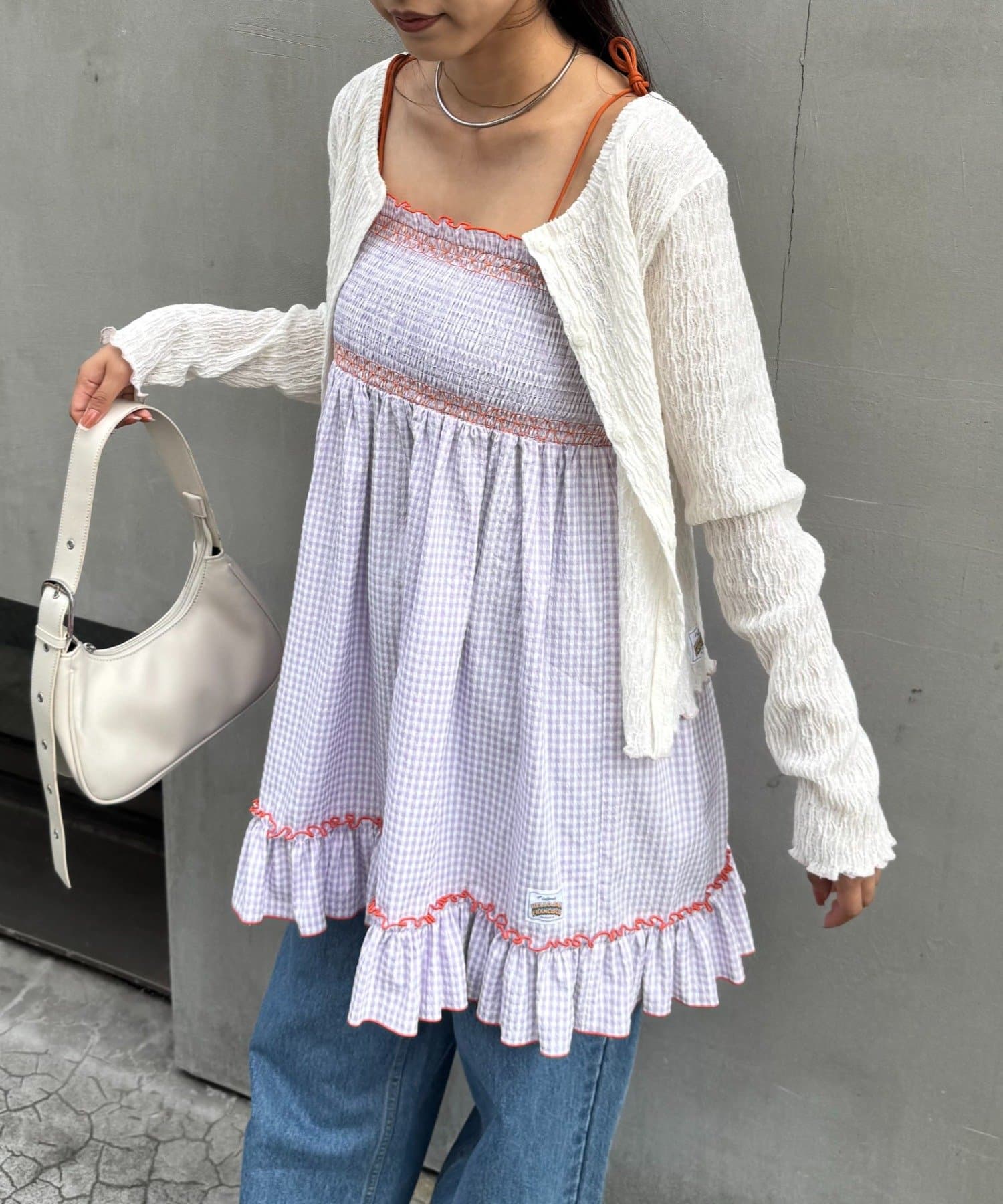HELLO.SANFRANCISCO 2WAY shirred tunic bare dress - Image 70