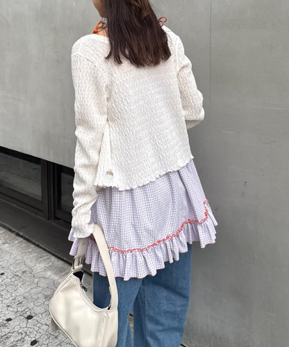 HELLO.SANFRANCISCO 2WAY shirred tunic bare dress - Image 72