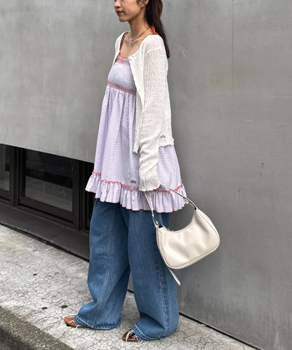 HELLO.SANFRANCISCO 2WAY shirred tunic bare dress - Image 73
