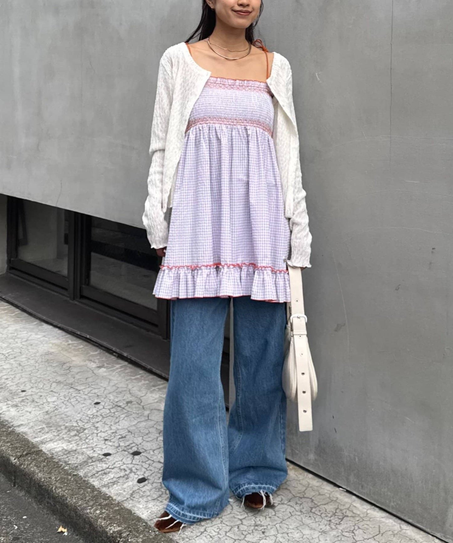 HELLO.SANFRANCISCO 2WAY shirred tunic bare dress - Image 75