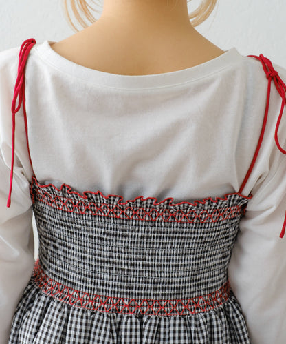 HELLO.SANFRANCISCO 2WAY shirred tunic bare dress - Image 76