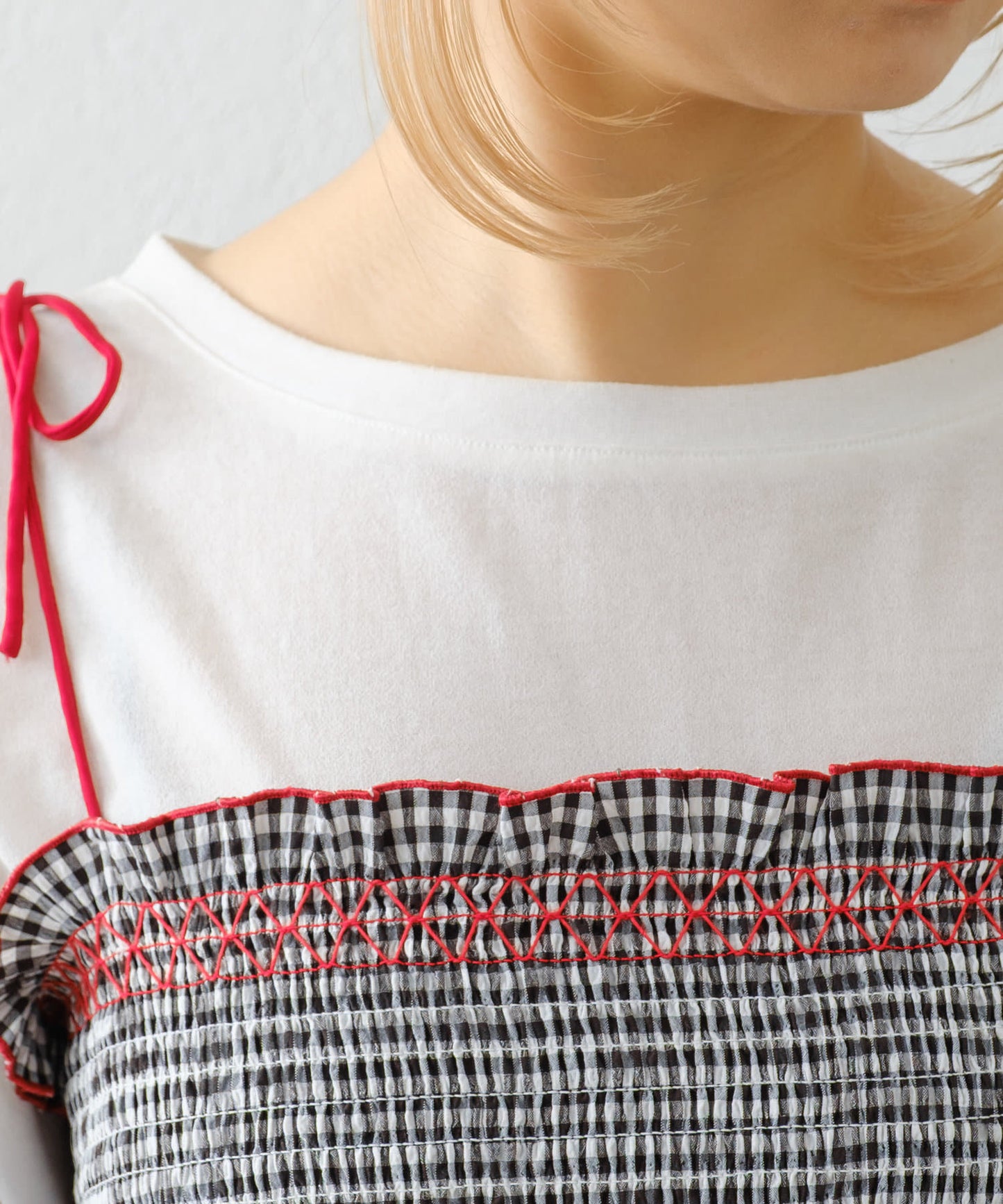 HELLO.SANFRANCISCO 2WAY shirred tunic bare dress - Image 79