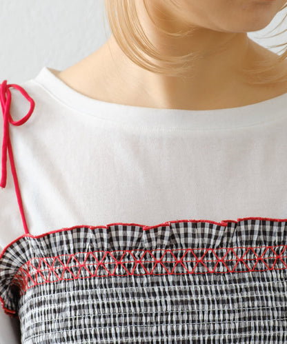 HELLO.SANFRANCISCO 2WAY shirred tunic bare dress - Image 79