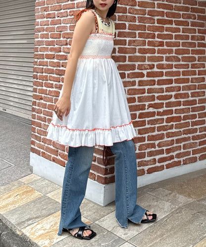 HELLO.SANFRANCISCO 2WAY shirred tunic bare dress - Image 11