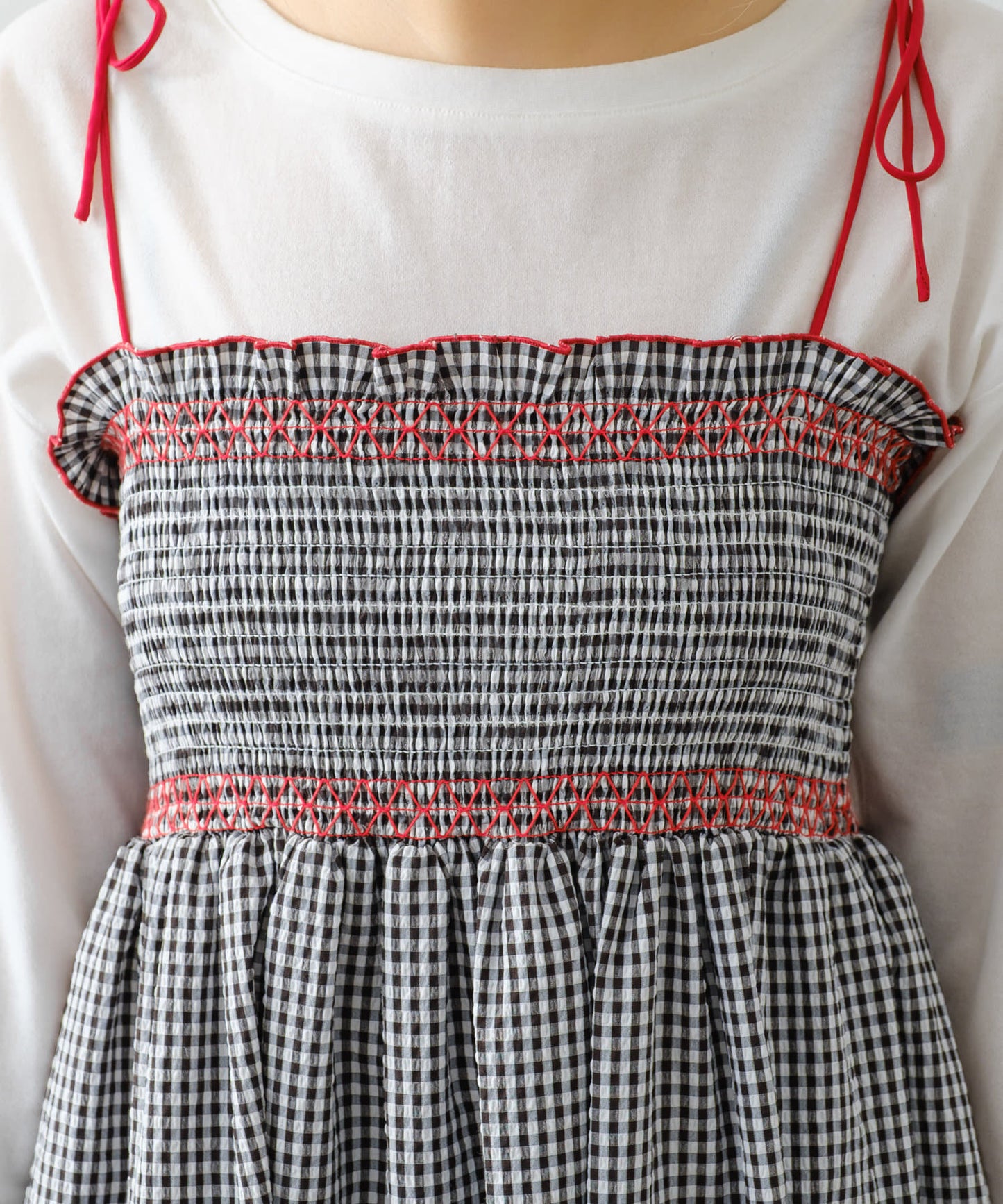 HELLO.SANFRANCISCO 2WAY shirred tunic bare dress - Image 83