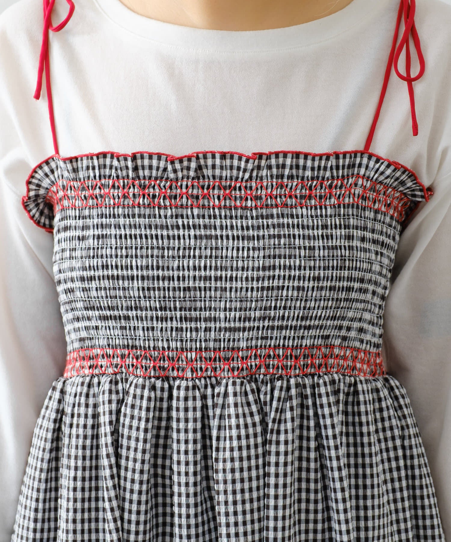 HELLO.SANFRANCISCO 2WAY shirred tunic bare dress - Image 83