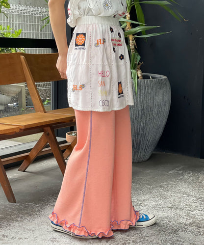 HELLO.SANFRANCISCO 窩夫格喇叭褲 - Image 9