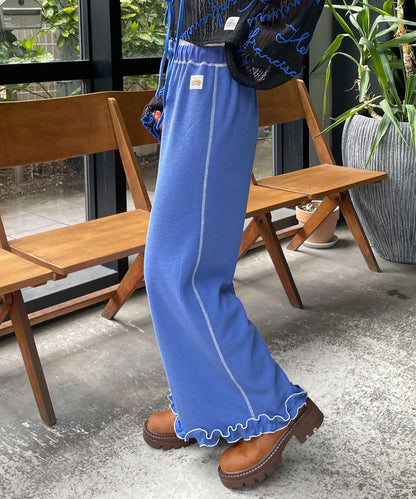 HELLO.SANFRANCISCO 窩夫格喇叭褲 - Image 19