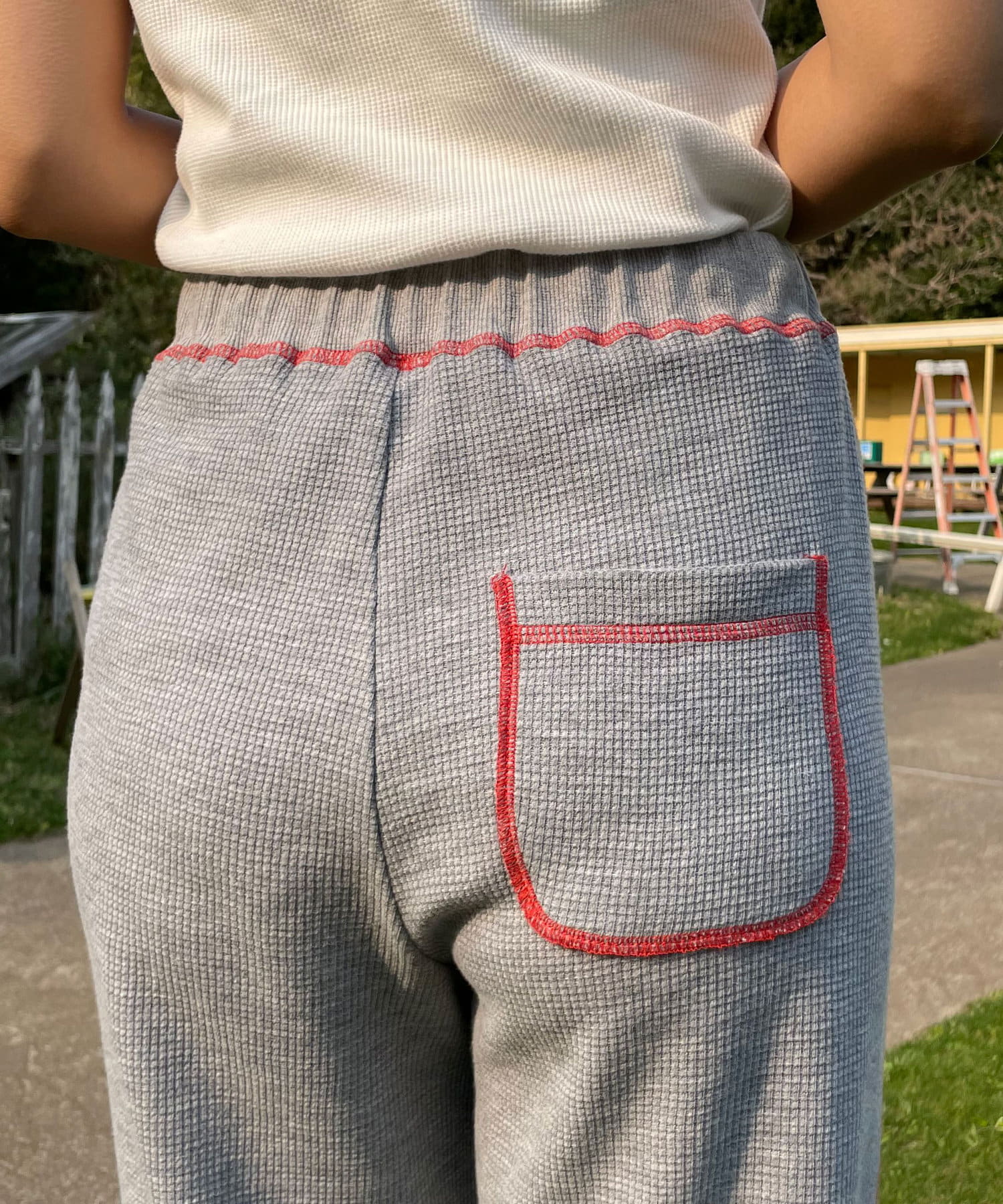 HELLO.SANFRANCISCO 窩夫格喇叭褲 - Image 31