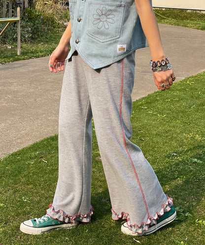 HELLO.SANFRANCISCO 窩夫格喇叭褲 - Image 23