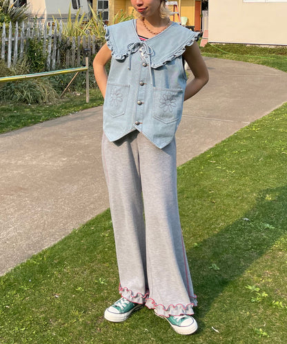 HELLO.SANFRANCISCO 窩夫格喇叭褲 - Image 26